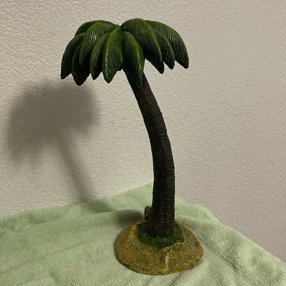 Large Aquarium Palm tree decor 13 in tall